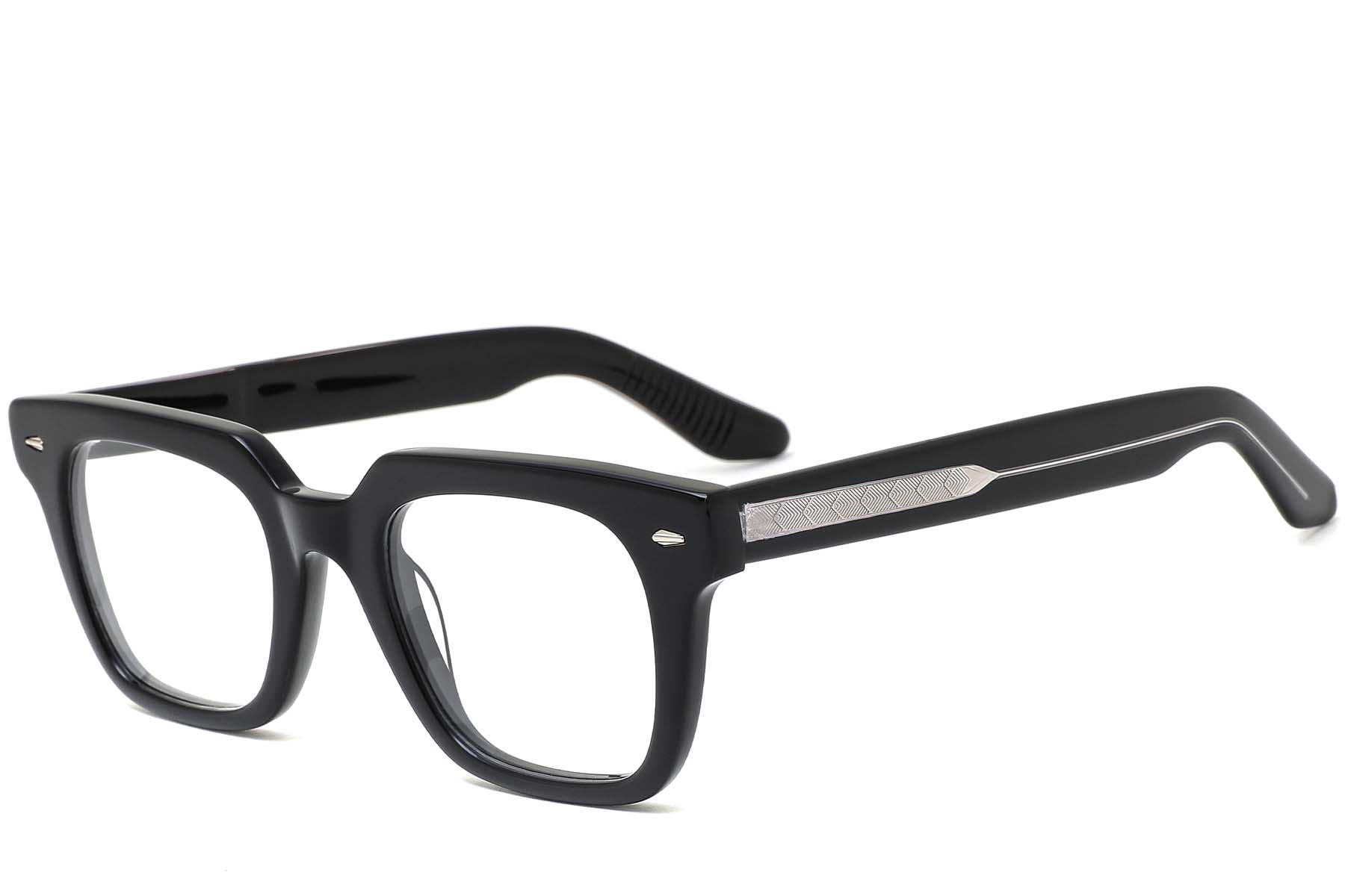 BS0420-0128_Black_Rectangular_Acetate_Glasses_corner