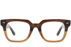 BS0420-0130_Brown_Rectangular_Acetate_Glasses_front