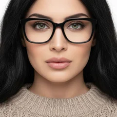 Gafas rectangulares de acetato morado #BS0420-0131
