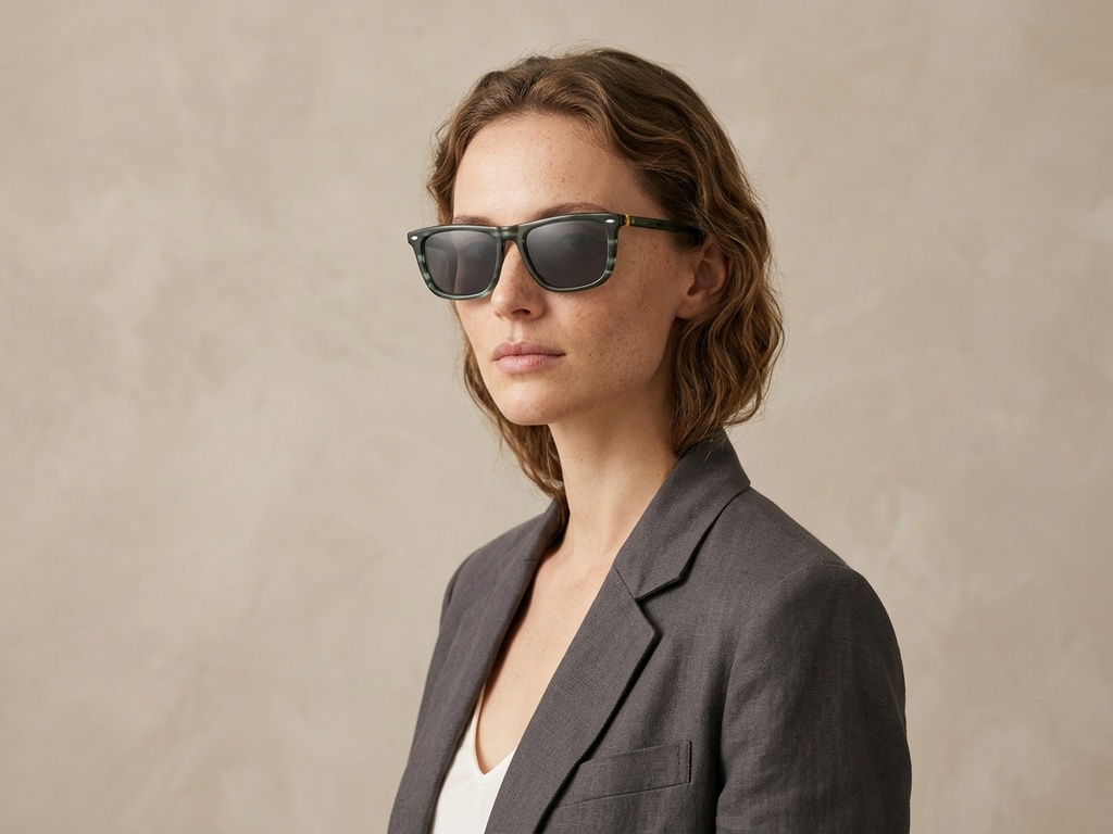 BS0420-0134_Green_Rectangular_Acetate_Sunglasses_corner-tryon_female
