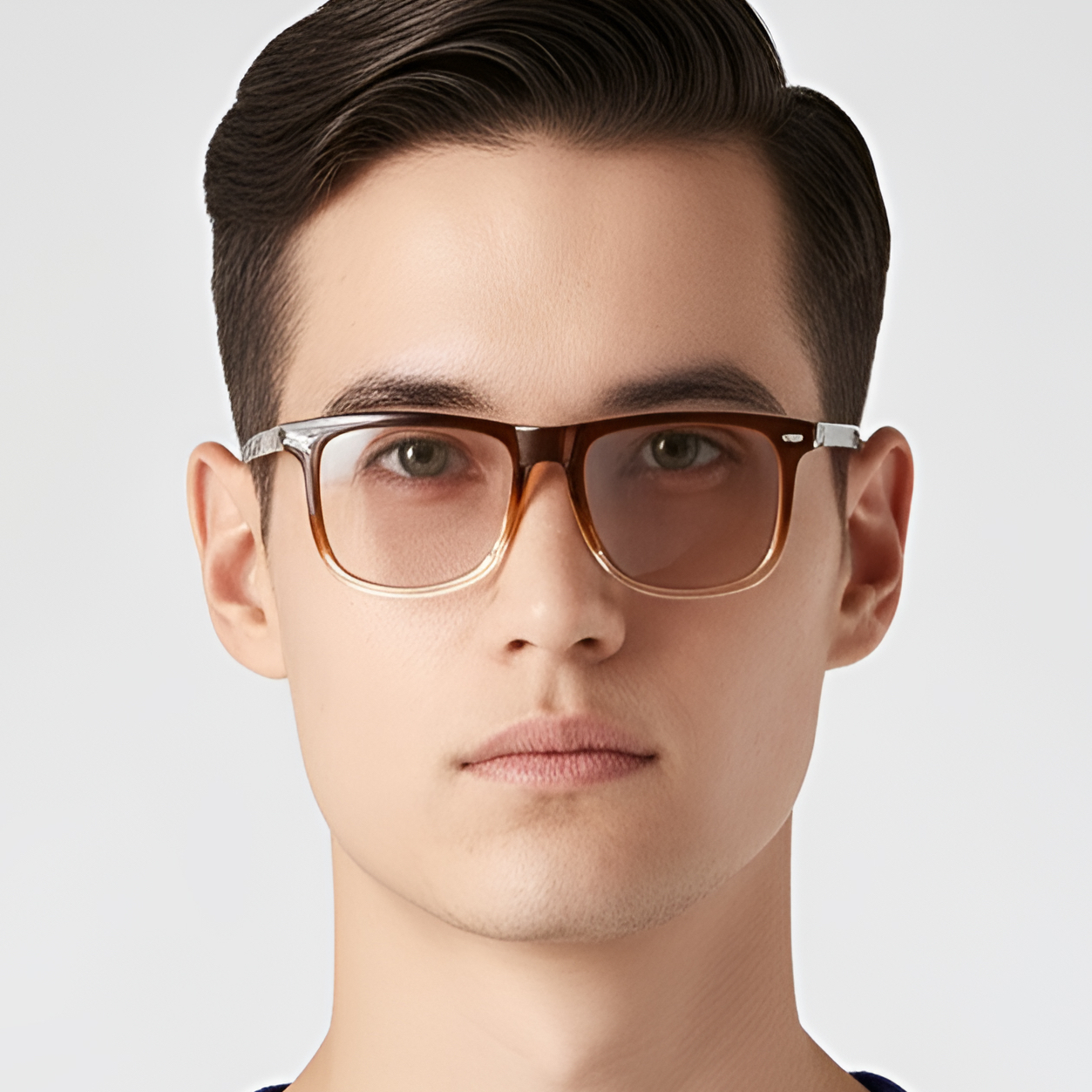 BS0420-0136_Brown_Rectangular_Acetate_Sunglasses_model