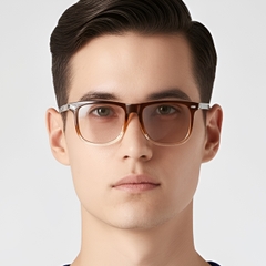 BS0420-0136_Brown_Rectangular_Acetate_Sunglasses_model