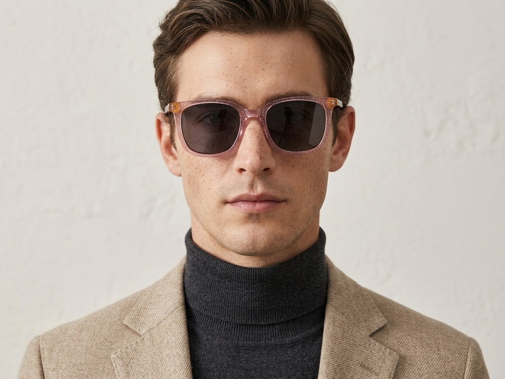 BS0420-0139_Pink_Rectangular_Acetate_Sunglasses_corner-tryon_male
