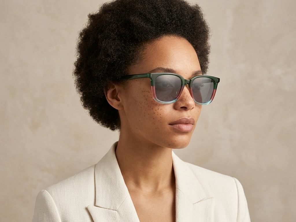 BS0420-0141_Green_Rectangular_Acetate_Sunglasses-tryon_female