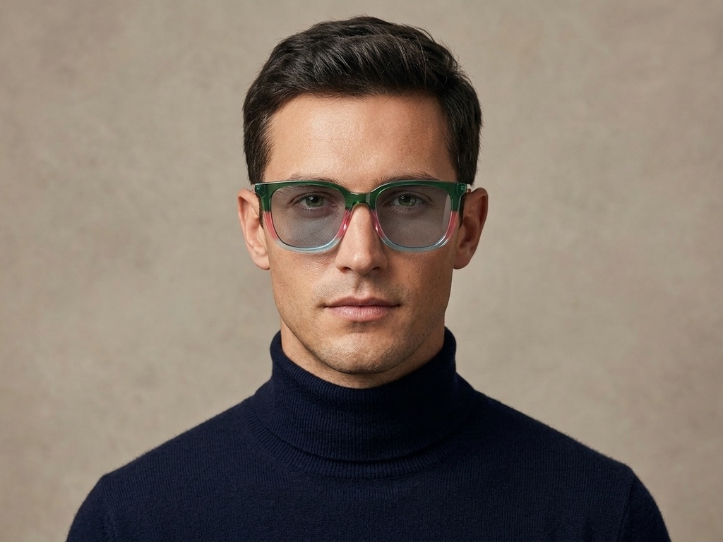 BS0420-0141_Green_Rectangular_Acetate_Sunglasses-tryon_male