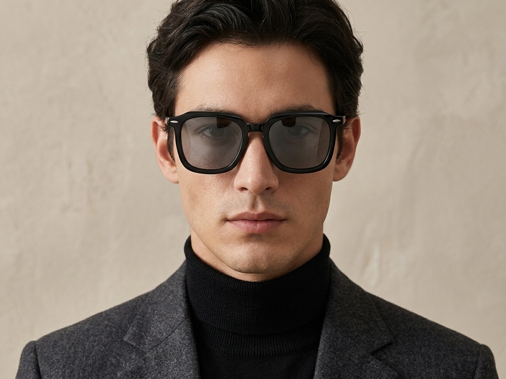 BS0420-0142_Black_Rectangular_Acetate_Sunglasses_corner-tryon_male