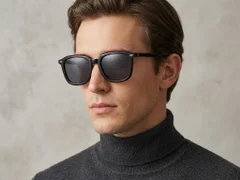 BS0420-0144_Red_Rectangular_Acetate_Sunglasses_corner-tryon_male