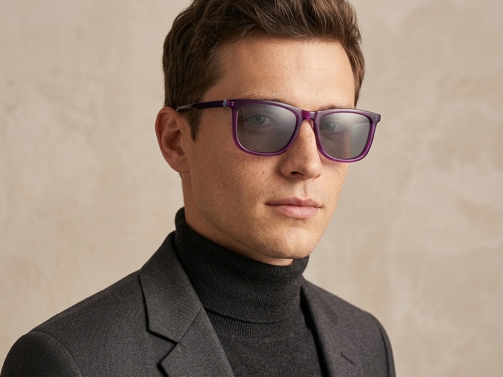 BS0420-0148_Purple_Rectangular_Acetate_Sunglasses_corner-tryon_male