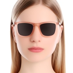 BS0420-0151_Pink_Rectangular_Acetate_Sunglasses_model