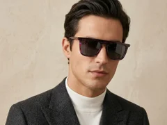 BS0420-0157_Red_Rectangular_Acetate_Sunglasses_corner-tryon_male