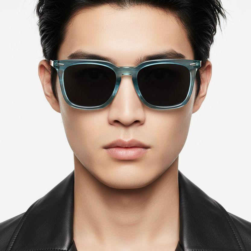 bs0420-0168_green_rectangular_acetate_sunglasses_model