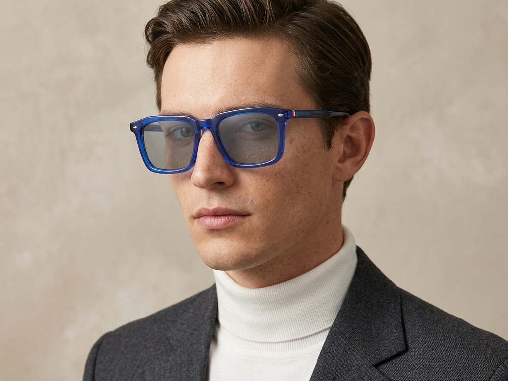 BS0420-0185_Blue_Rectangular_Acetate_Sunglasses_corner-tryon_male