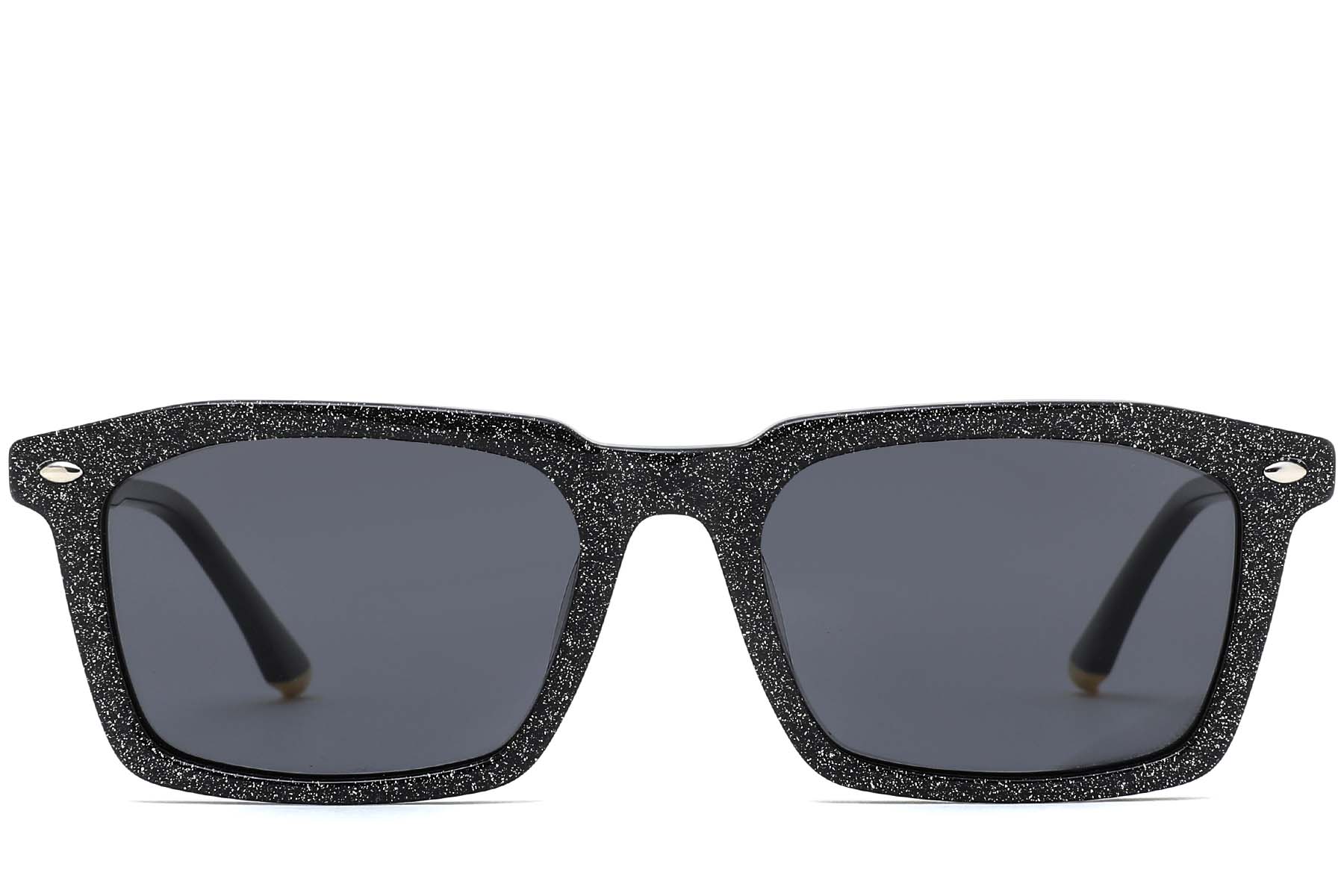 BS0420-0186_Pattern_Rectangular_Acetate_Sunglasses_front
