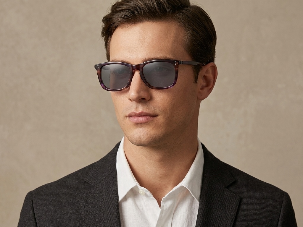 BS0420-0189_Purple_Rectangular_Acetate_Sunglasses_corner-tryon_male