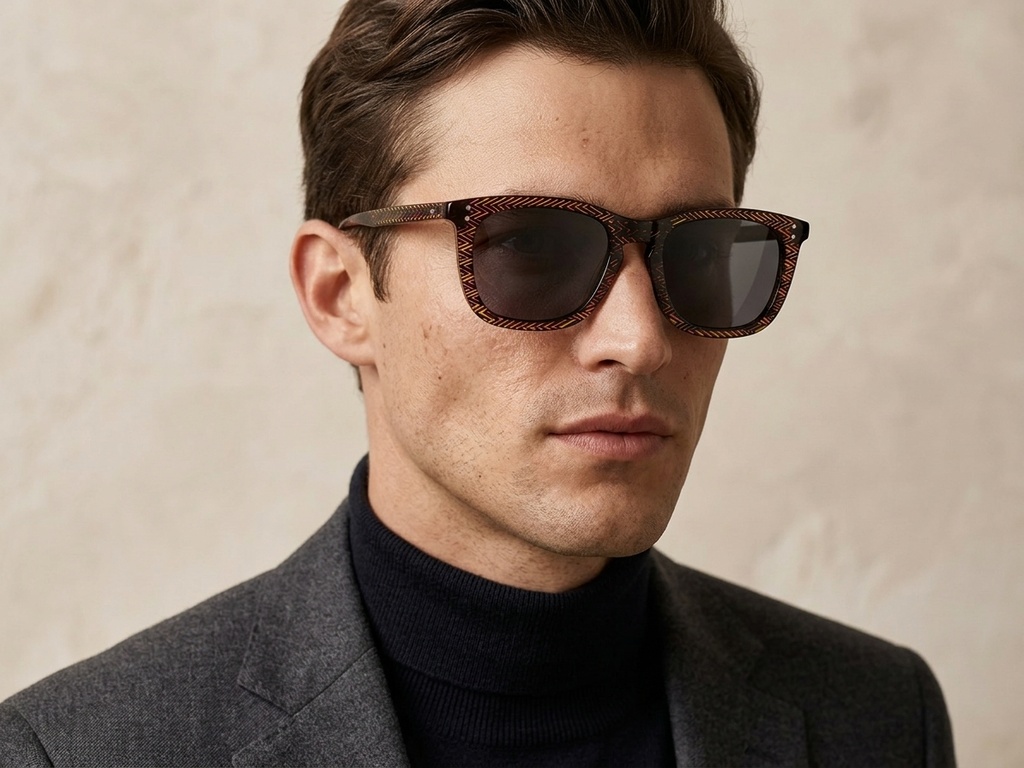 BS0420-0191_Yellow_Rectangular_Acetate_Sunglasses-tryon_male