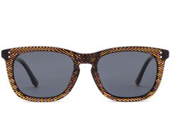 BS0420-0191_Yellow_Rectangular_Acetate_Sunglasses_front