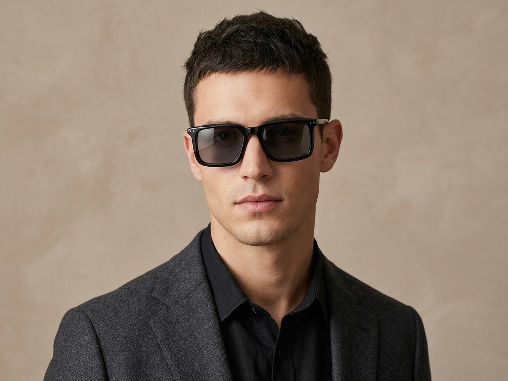 BS0420-0192_Black_Rectangular_Acetate_Sunglasses_corner-tryon_male