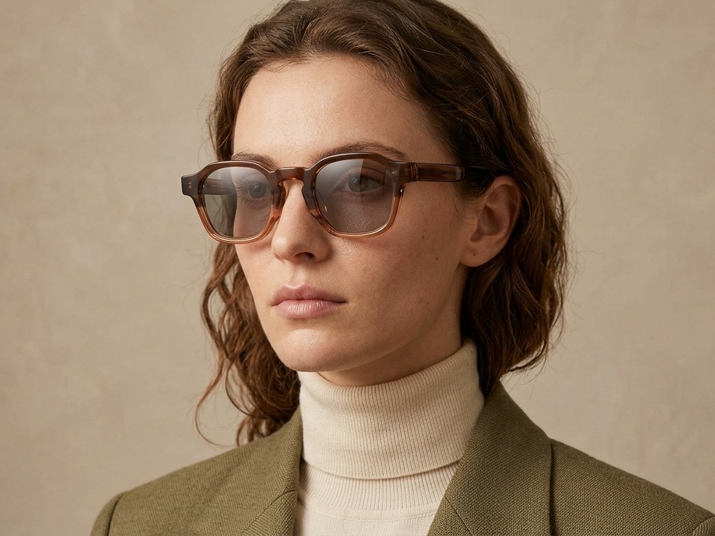 BS0420-0199_Brown_Rectangular_Acetate_Sunglasses-tryon_female