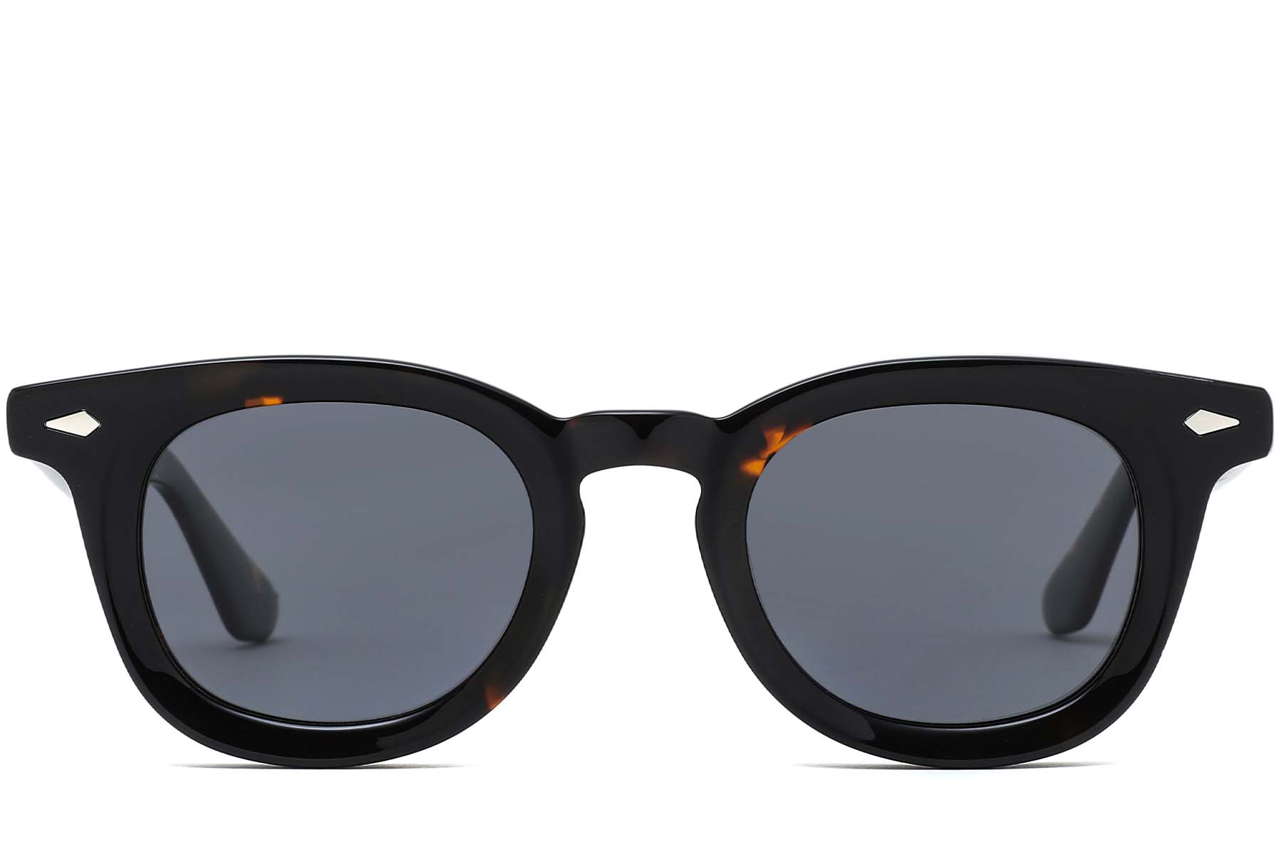 BS0420-0229_Tortoiseshell_Round_Acetate_Sunglasses_front