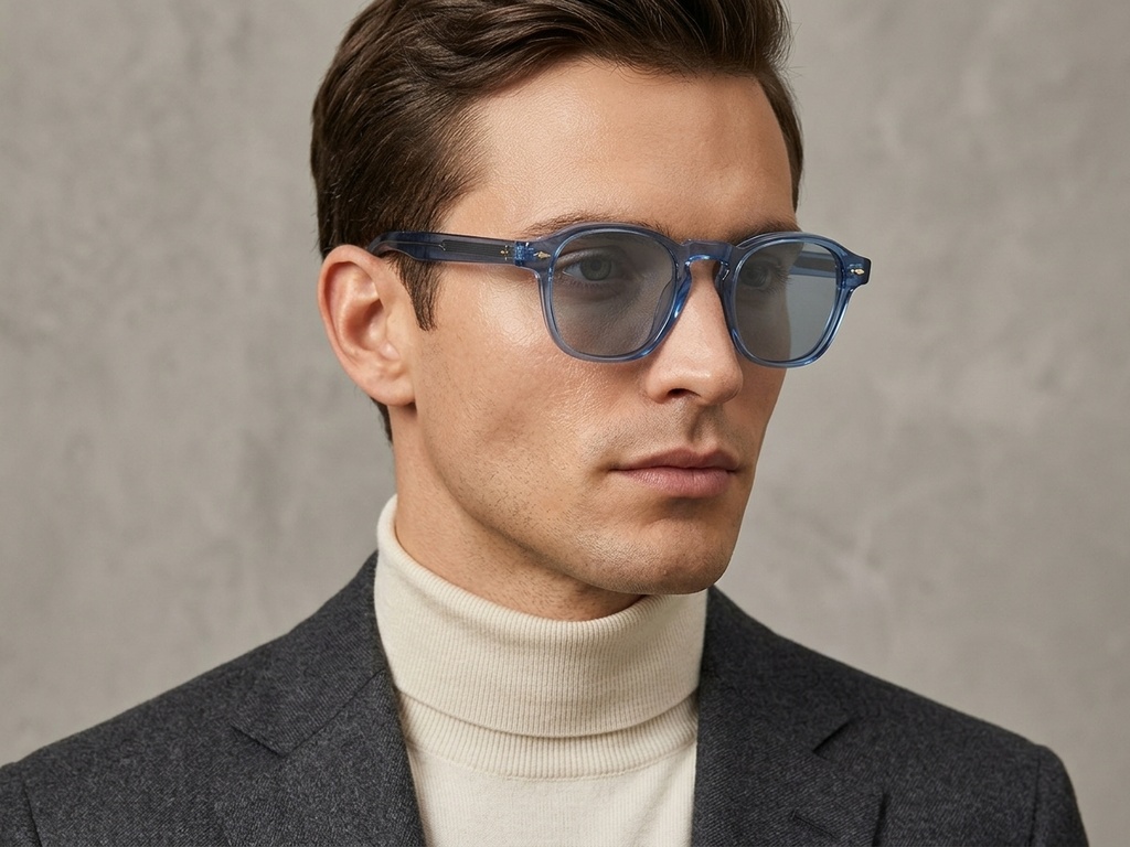 BS0420-0235_Blue_Rectangular_Acetate_Sunglasses_corner-tryon_male