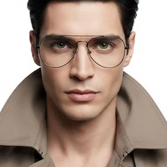 bs0420-0239_silver_aviator_metal_glasses_model