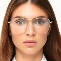 BS0420-0240_Golden_Aviator_Metal_Glasses_model