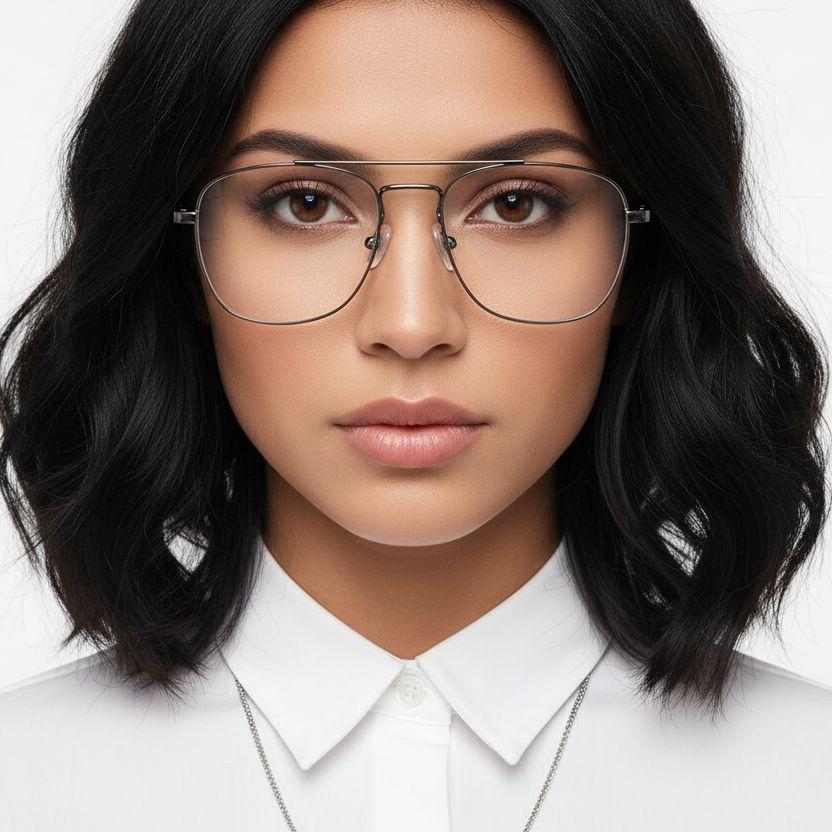 bs0420-0242_black_aviator_metal_glasses_model