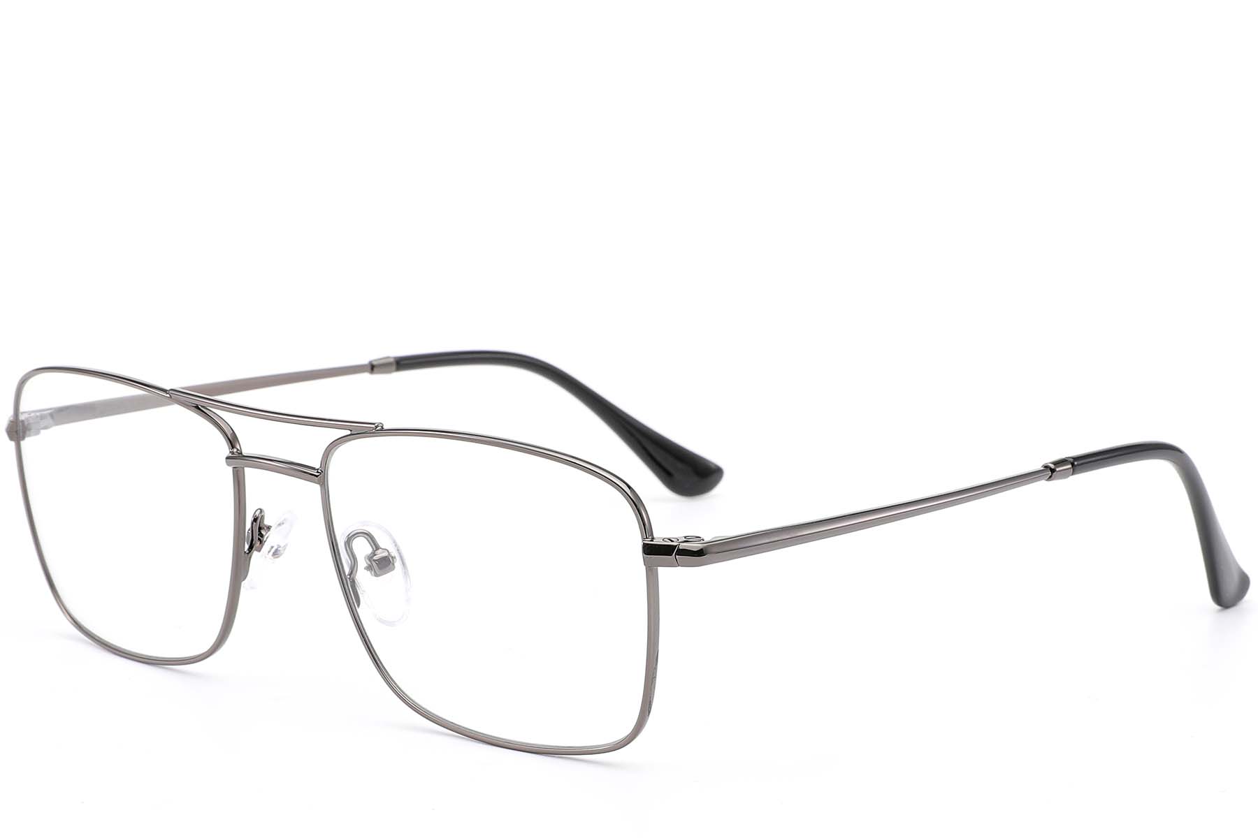 BS0420-0245_Grey_Rectangular_Metal_Glasses_corner