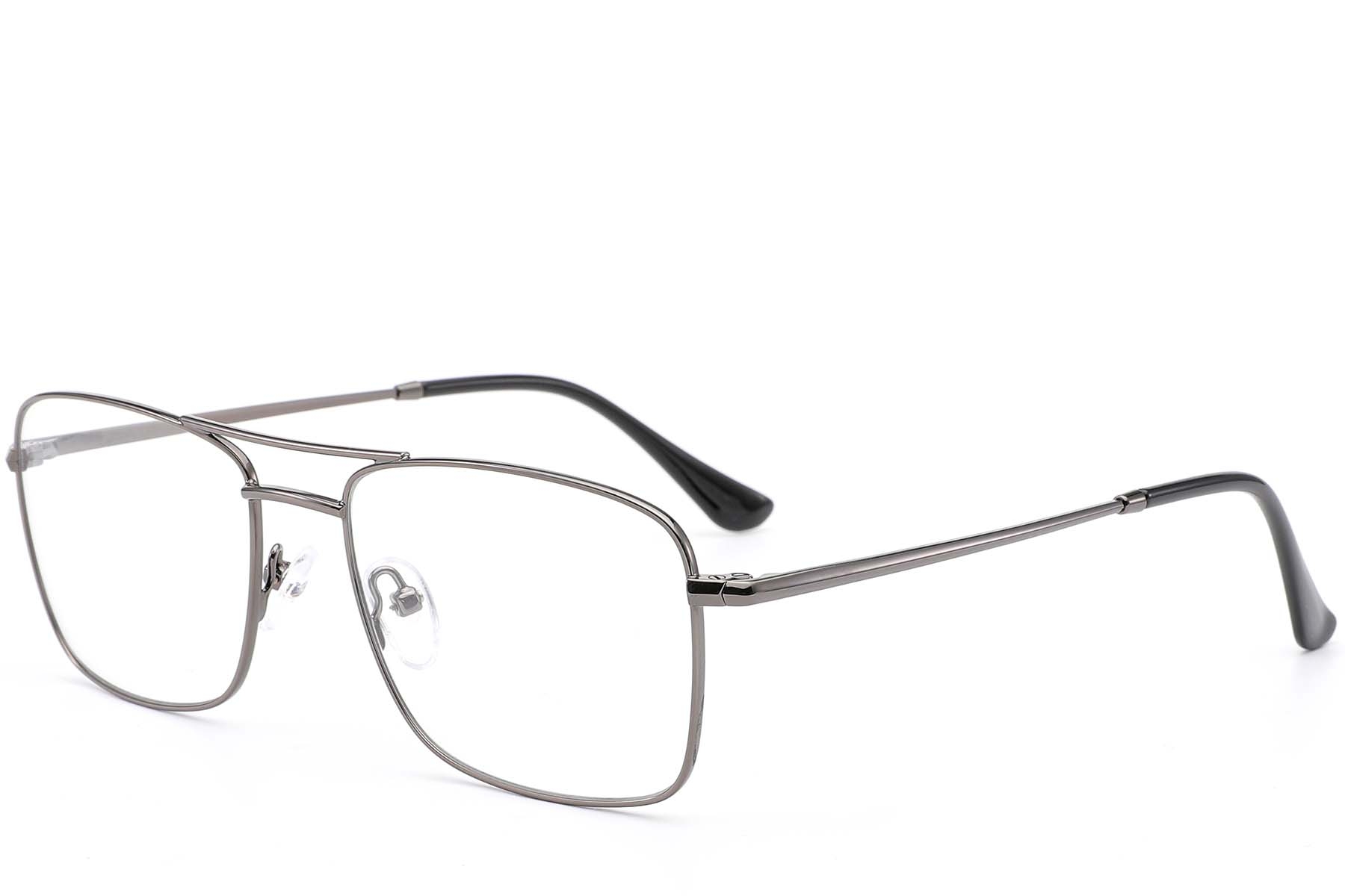 BS0420-0245_Grey_Rectangular_Metal_Glasses_corner