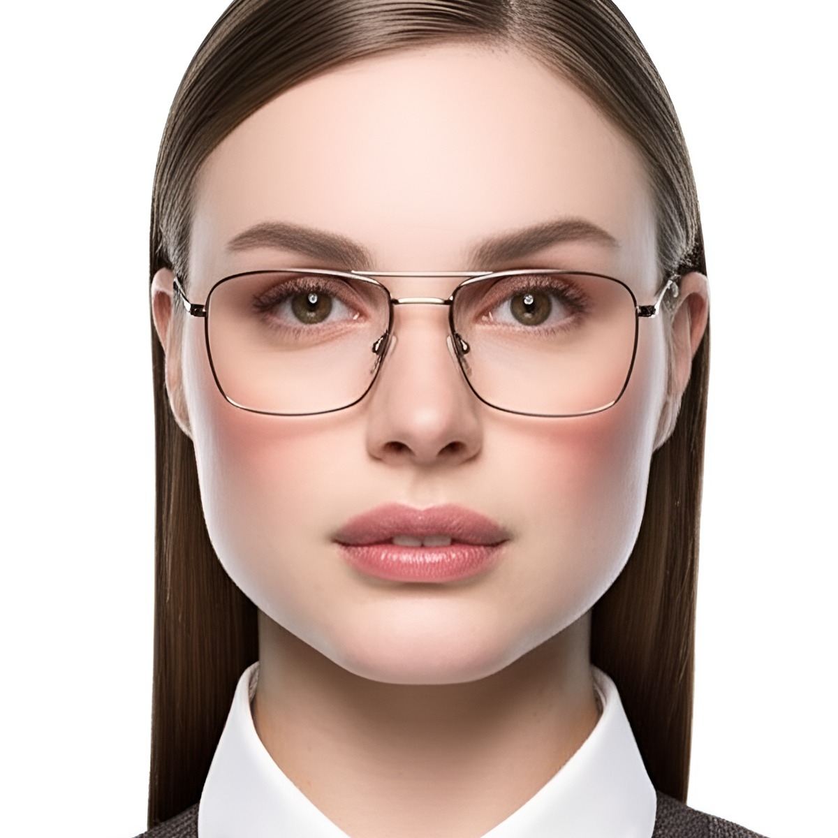 BS0420-0245_Grey_Rectangular_Metal_Glasses_model