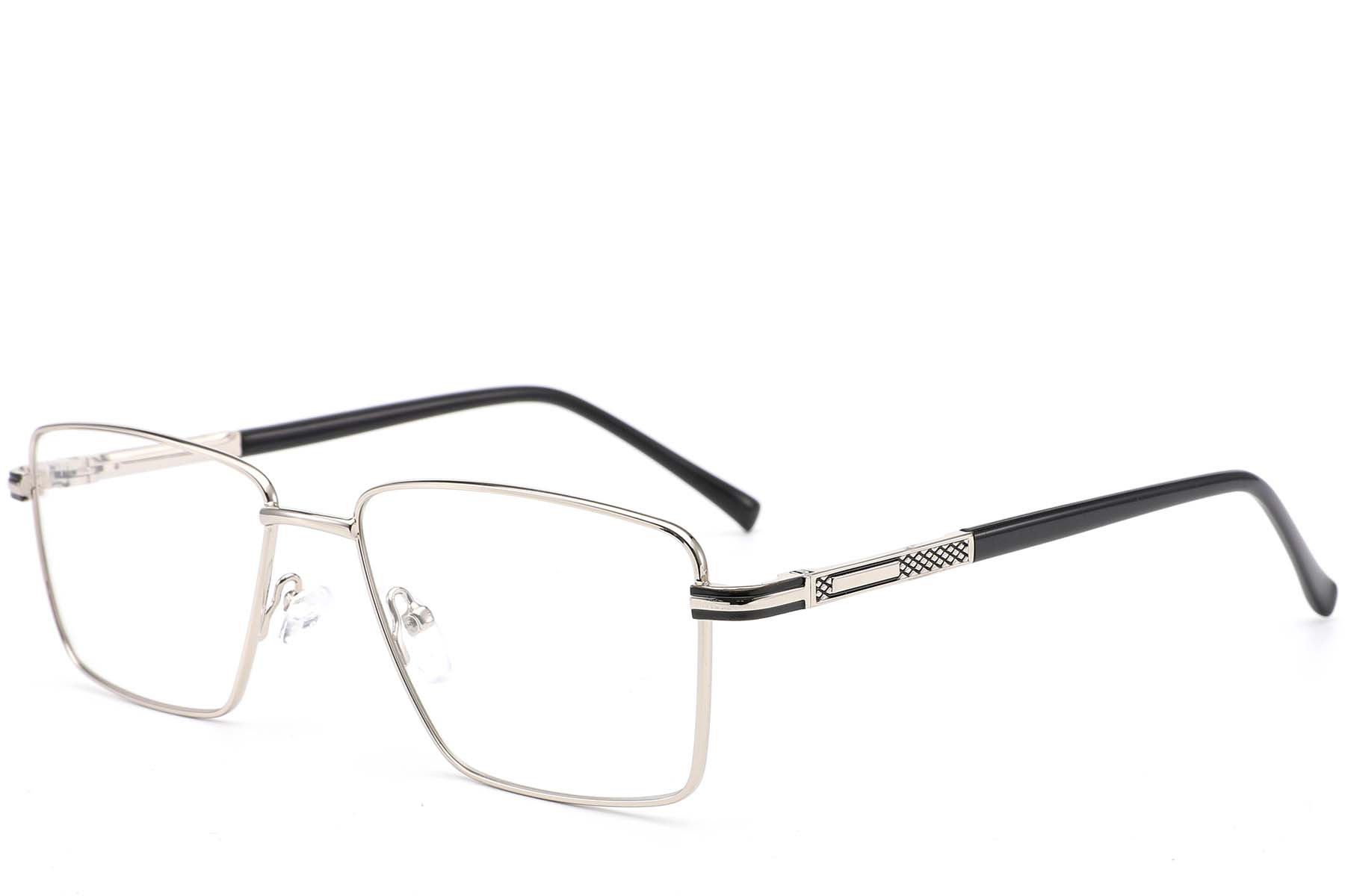 BS0420-0248_Silver_Rectangular_Metal_Glasses_corner