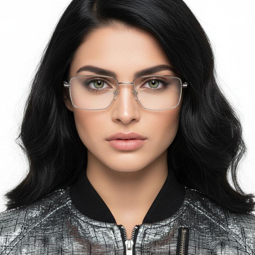 bs0420-0248_silver_rectangular_metal_glasses_model