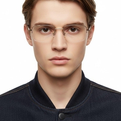 bs0420-0255_golden_semi-rimless_metal_glasses_model