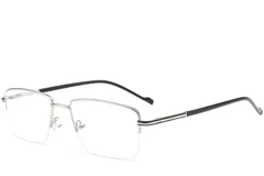 BS0420-0256_Silver_Semi-rimless_Metal_Glasses_corner