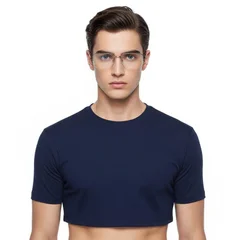 bs0420-0256_silver_semi-rimless_metal_glasses_model