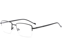 BS0420-0258_Black_Semi-rimless_Metal_Glasses_corner
