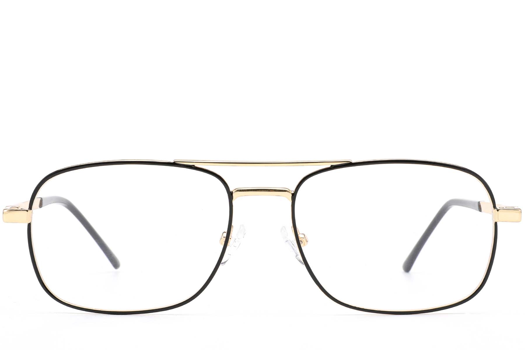 BS0420-0259_Golden_Aviator_Metal_Glasses_front