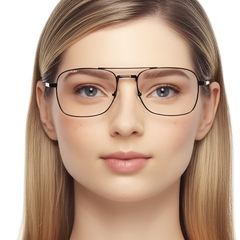 BS0420-0262_Black_Aviator_Metal_Glasses_model