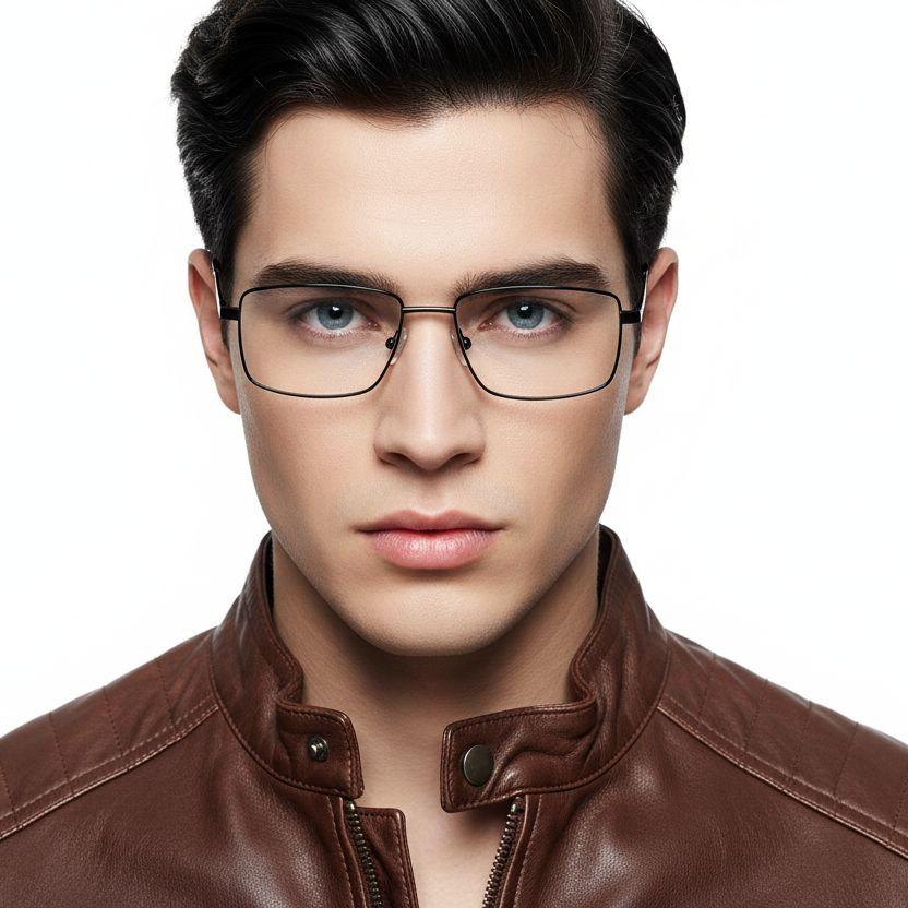 bs0420-0266_black_rectangular_metal_glasses_model