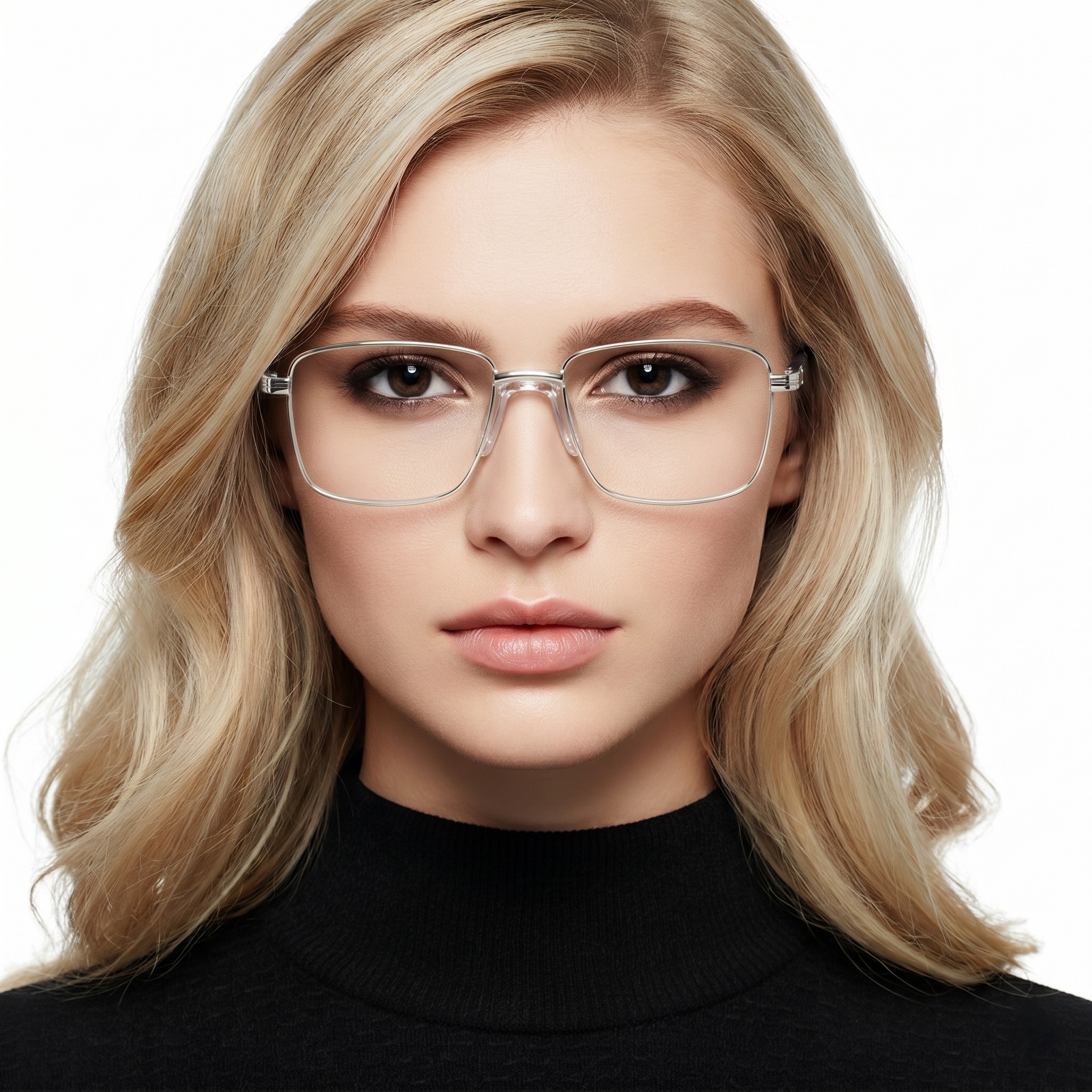 BS0420-0268_Silver_Rectangular_Metal_Glasses_model