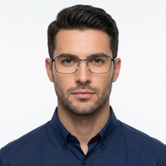 bs0420-0270_black_rectangular_metal_glasses_model