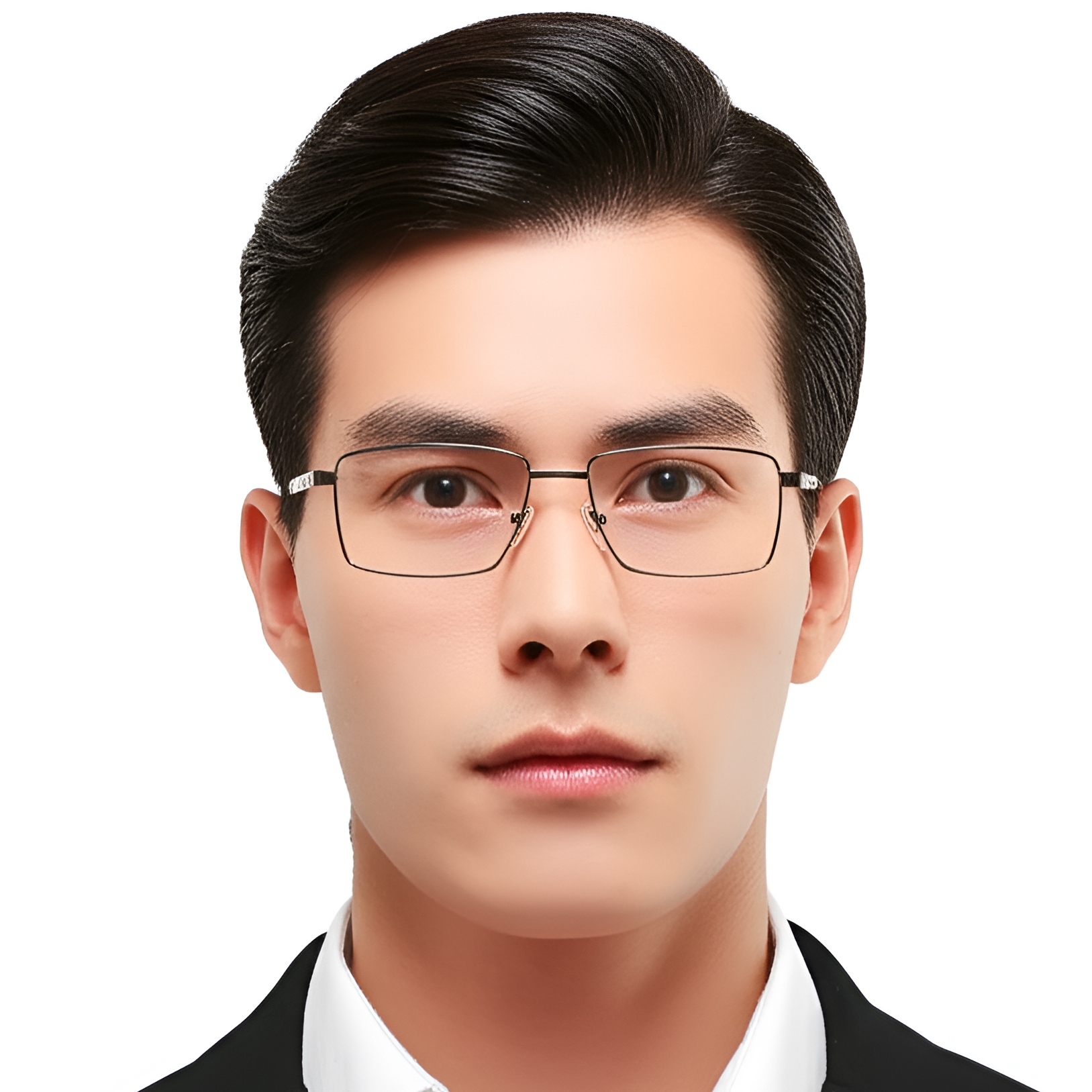 BS0420-0273_Grey_Rectangular_Metal_Glasses_model