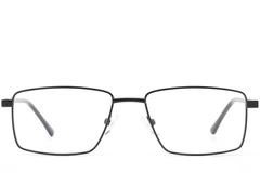 BS0420-0274_Black_Rectangular_Metal_Glasses_front