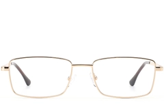 BS0420-0279_Golden_Rectangular_Metal_Glasses_front