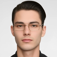 BS0420-0279_Golden_Rectangular_Metal_Glasses_model