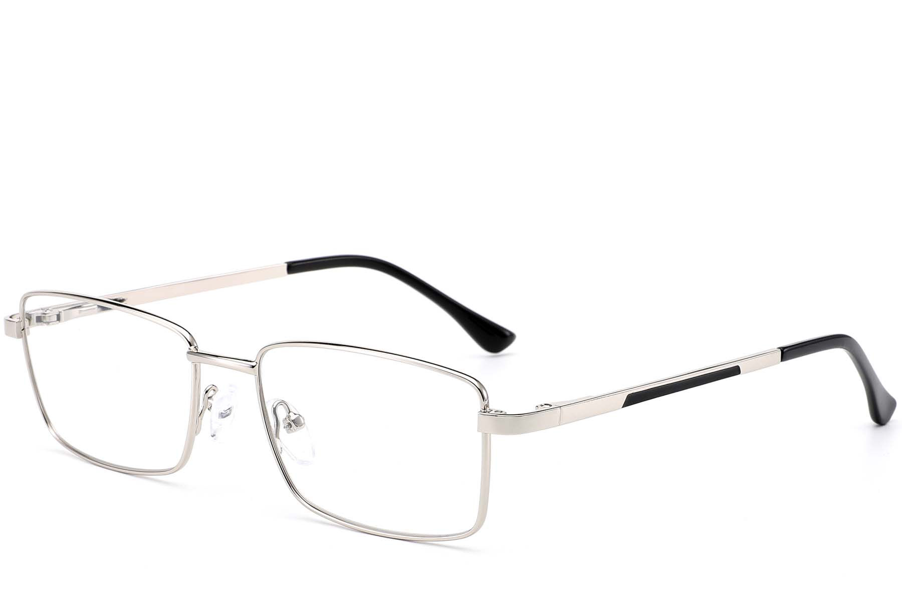 BS0420-0280_Silver_Rectangular_Metal_Glasses_corner