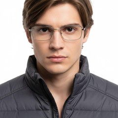 bs0420-0280_silver_rectangular_metal_glasses_model