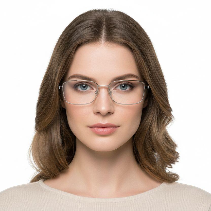 bs0420-0280_silver_rectangular_metal_glasses_model