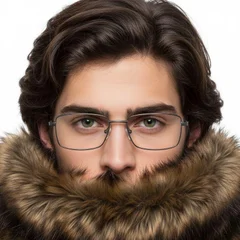 bs0420-0281_grey_rectangular_metal_glasses_model