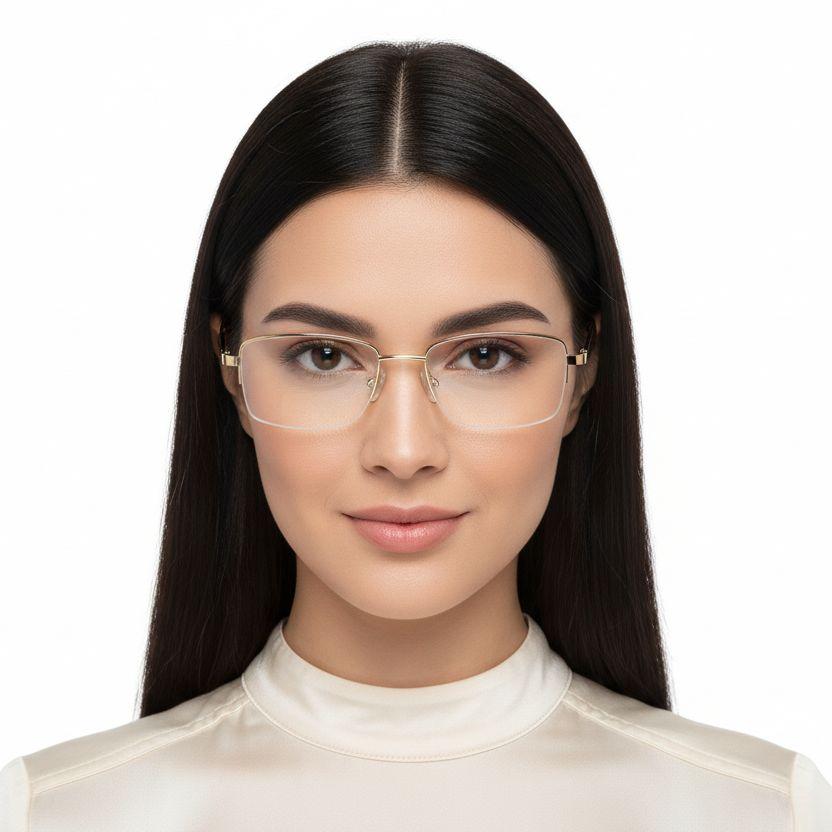 bs0420-0283_golden_semi-rimless_metal_glasses_model